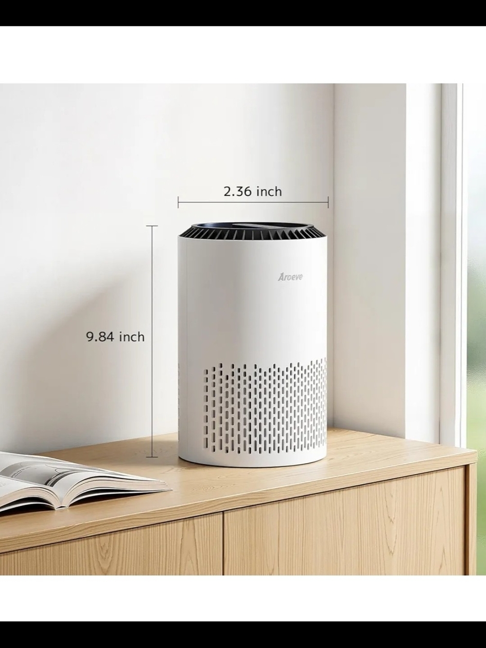 Areve White Compact Air Purifier